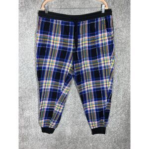 Secret Treasures Pajama Lounge Pants Womens Size XL Black‎ Plaid Jogger Pockets